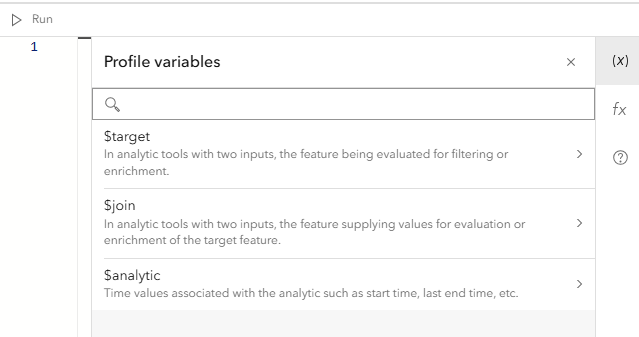 Access fields and variables