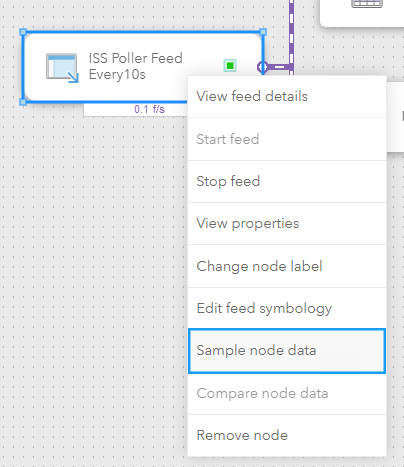 Sample node data option