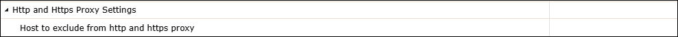 Http and Https Proxy Settings Http and Https Proxy Settings