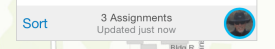 Assignments list footer Assignments list footer